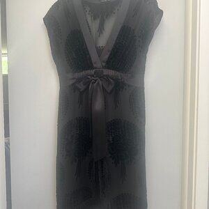 BCBG ELEGANT COCKTAIL DRESS Sz 6 Black- Great LBD
